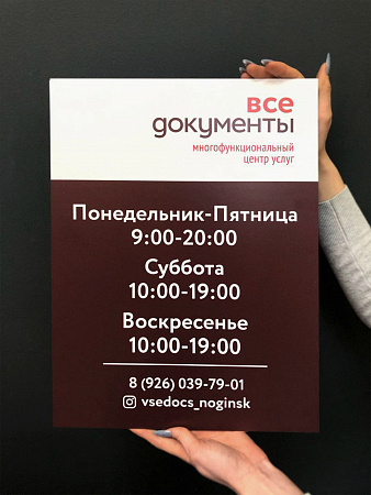 Таблички композитные